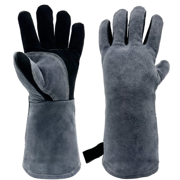 SorenCut TIG Welding Gloves, Leather Palm, Heat Resistant, Wear-Resistant, 16 Inch, Cowhide