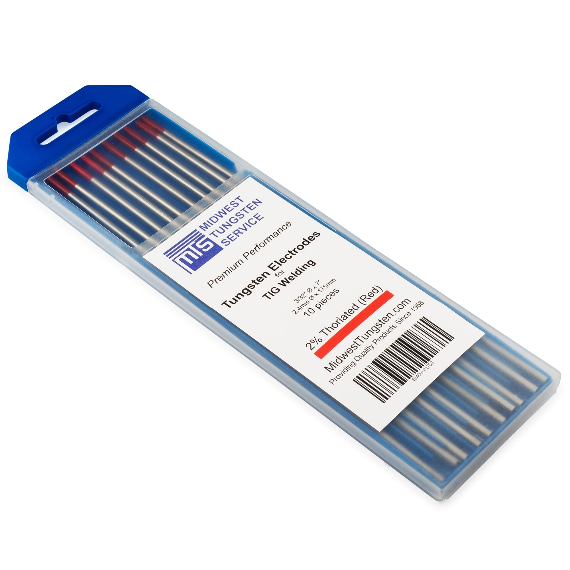 TIG Welding Tungsten Electrodes 2% Thoriated Welding Rods 3