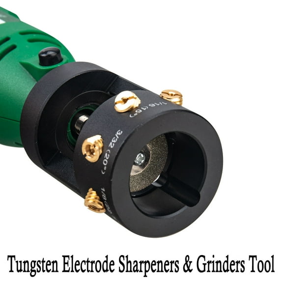 TIG Welding Tungsten Sharpener Grinder Multi-Angle &4 Guides Offsets Head Tool