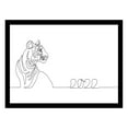 thumbnail image 1 of TIGER LINE ART Framed Print, 1 of 1