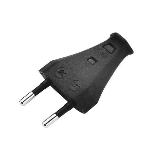 TIGER POWER SUPPLIES - Euro Plug, Rewireable, 2.5A, Black
