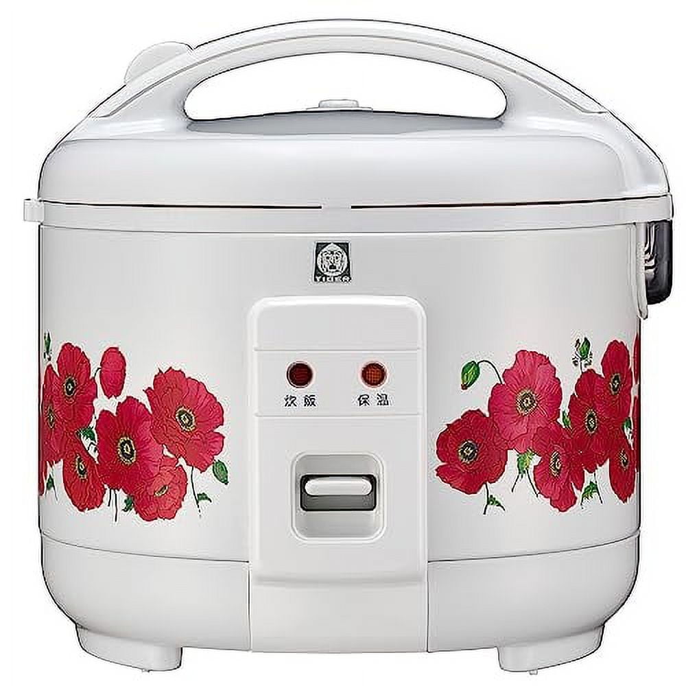 Vintage National Rice Cooker, Avocado Green, White Floral Print, Rice  Steamer 