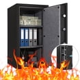 thumbnail image 1 of Tigerking 3.47 Cu. ft. Biometric Fingerprint Fireproof Safe Box for Home Office, Digital Keypad Safes with Removable Shelf, 1 of 10