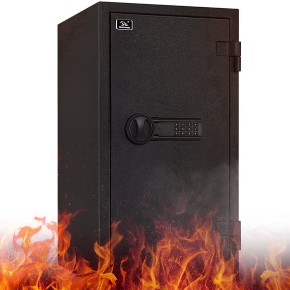 TIGERKING Fireproof Safe, Safe Box,3.47 Cubic Feet,Large Steel Money Safe Home Safe with Digital Lock for Home and Office