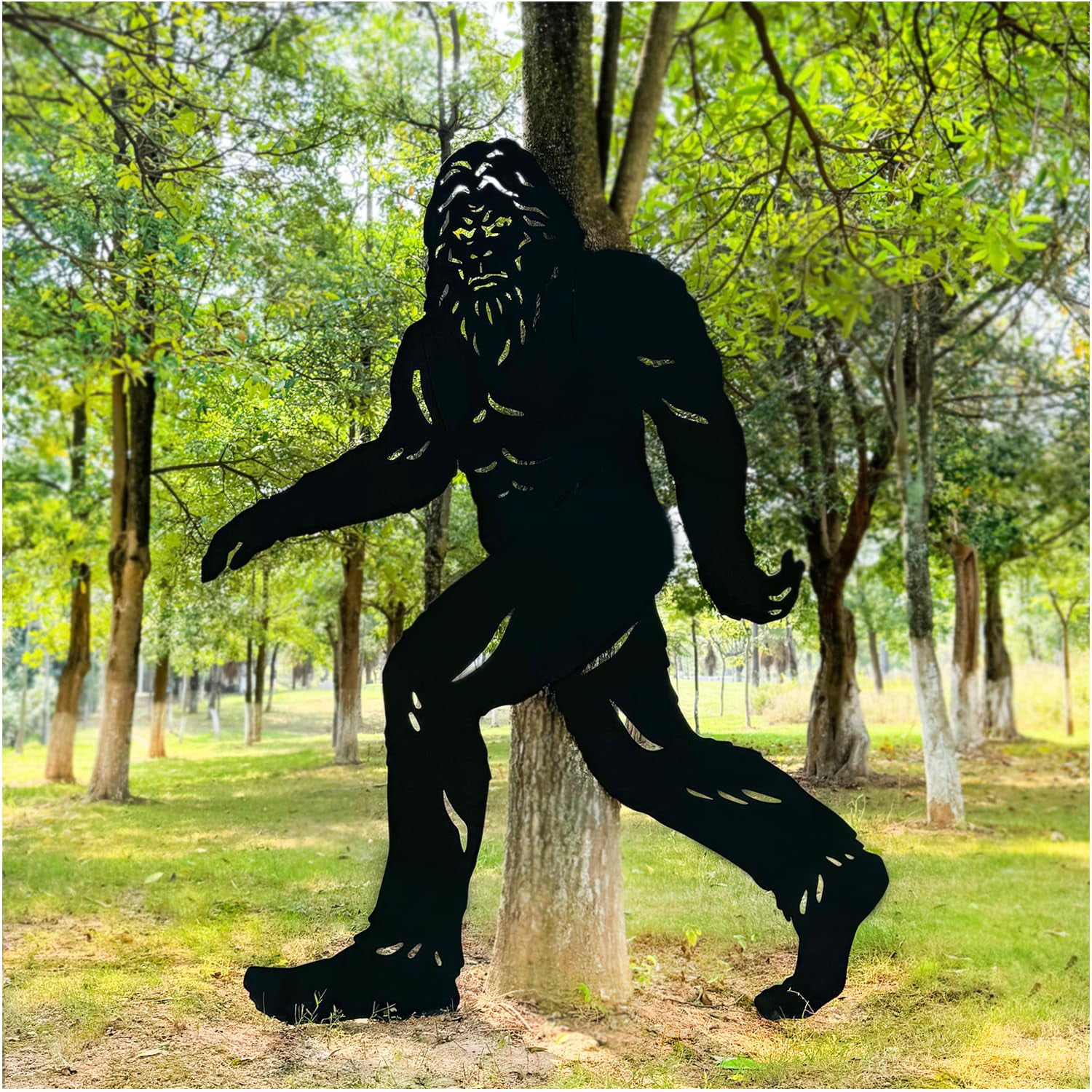 TIGGSY 7.4ft Bigfoot Metal Outdoor Decor Big Foot Sasquatch Gifts for