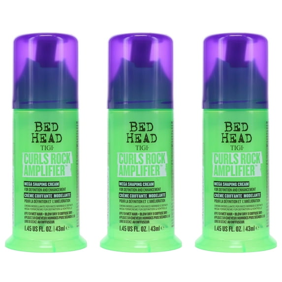 TIGI Bed Head Curls Rock Amplifier Mega Shaping Cream 1.45 oz 3 Pack