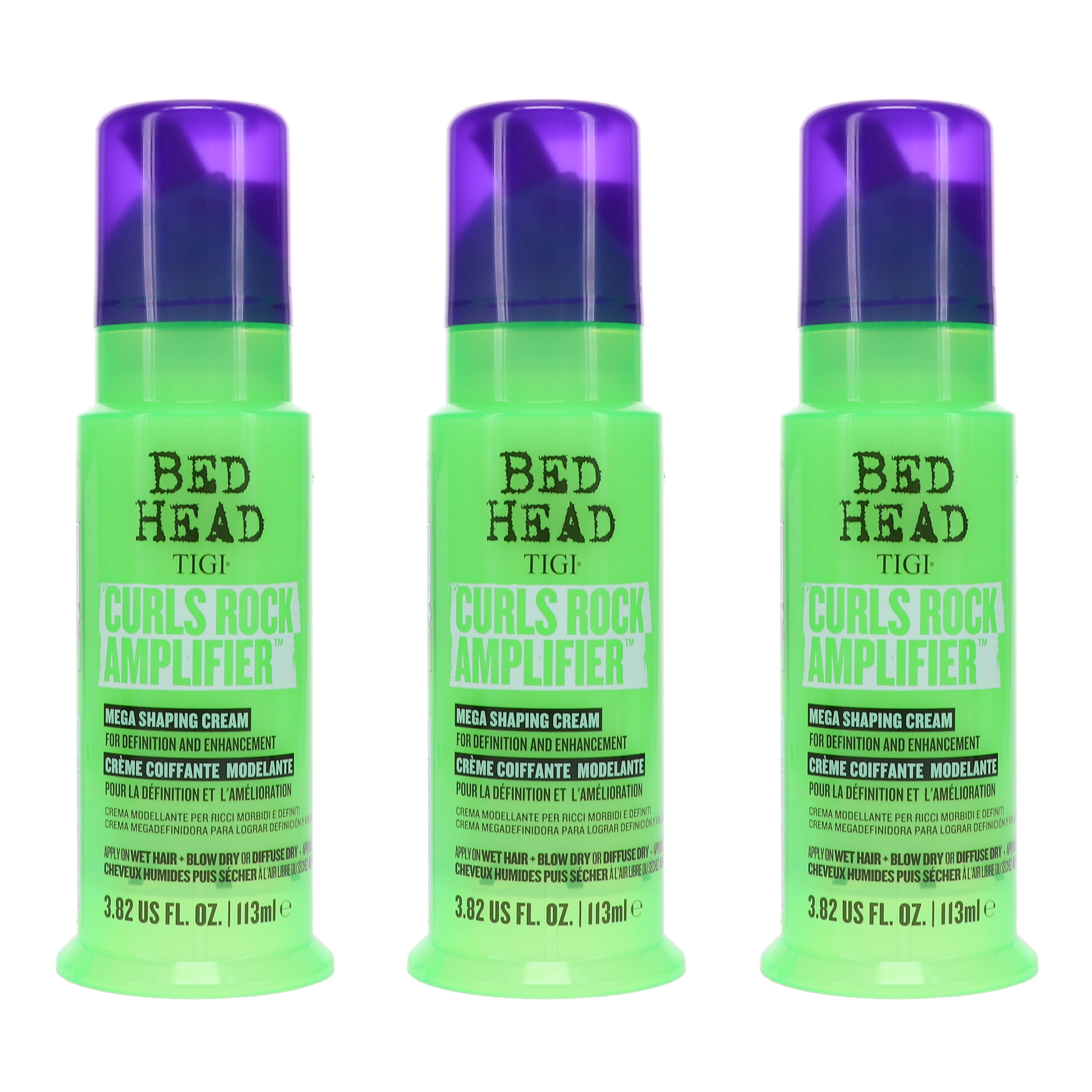 TIGI Bed Head Curls Rock Amplifier Mega Shaping Cream 3.82 oz 3 Pack