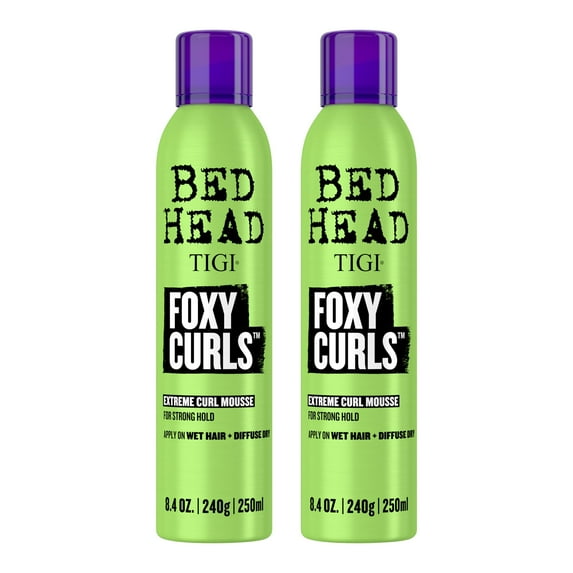 TIGI Bed Head Foxy Curls Styling Mousse, Strong Hold, 2 Pack