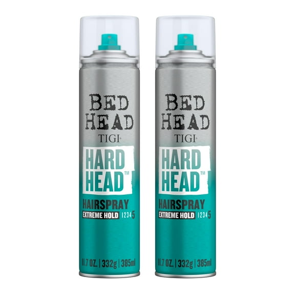 TIGI Bed Head Hard Hold Hairspray for Extra Strong Hold, 2 Pack