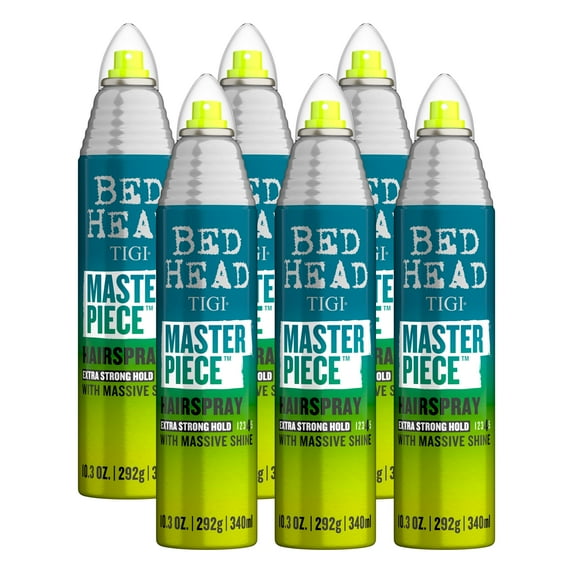 TIGI Bed Head Masterpiece Shiny Hairspray, Strong Hold, 6 Pack