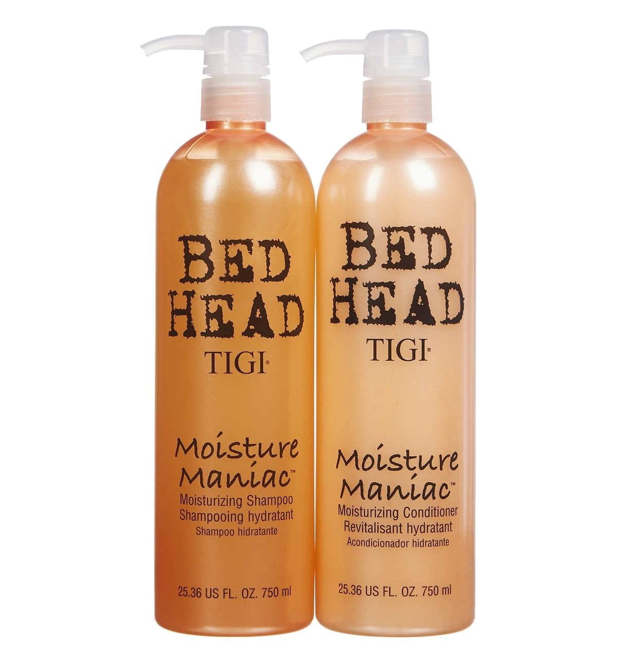 TIGI Bed Head Moisture Maniac Shampoo and Conditioner (25.36 Fl Oz Each) 2  Count 