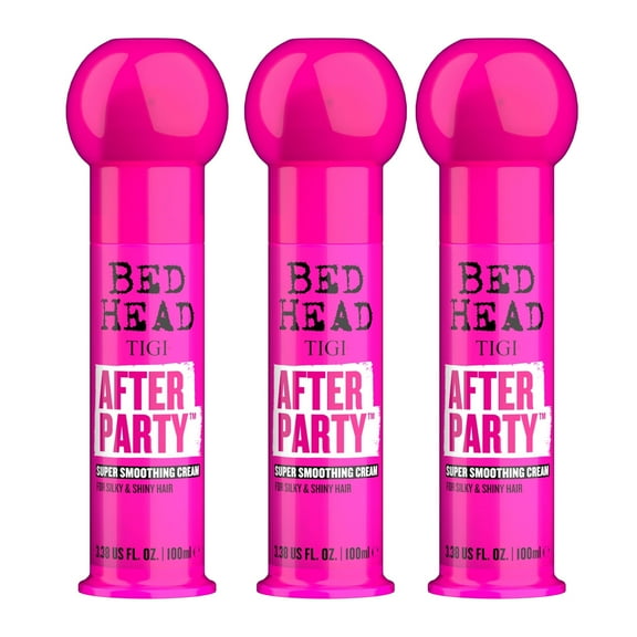 TIGI Bed Head After Party Smoothing Cream, Anti-Frizz Finish, 3 Pack