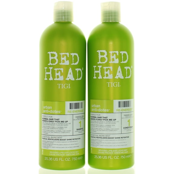 TIGI Bed Head Re-Energize Shampoo and Conditioner Duo, 25.36 oz