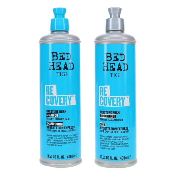 TIGI Bed Head Recovery Moisture Rush Shampoo 13.53 oz & Conditioner 13.53 oz Combo Pack