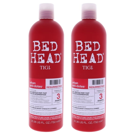 TIGI Bed Head Urban Antidotes Resurrection Shampoo - Pack of 2, 25.36 oz Shampoo
