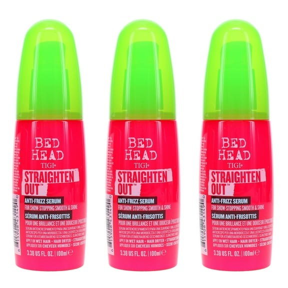 TIGI Bed Head Straighten Out Serum 3.38 oz 3 Pack