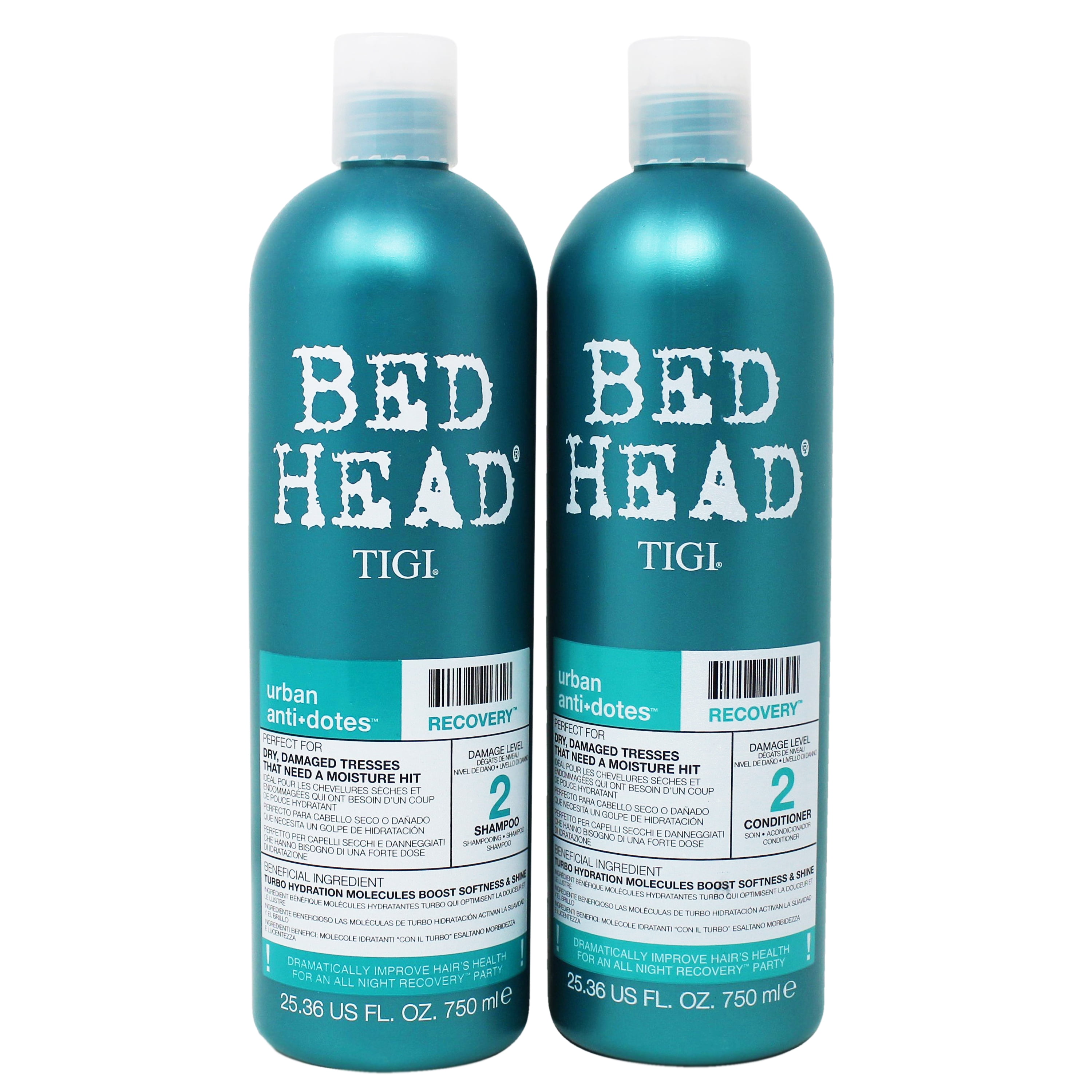 TIGI Bed Head Urban Anti+Dotes Damage Level 2 Recovery Daily Shampoo Conditioner - 2 Piece, Full Size Set - Walmart.com