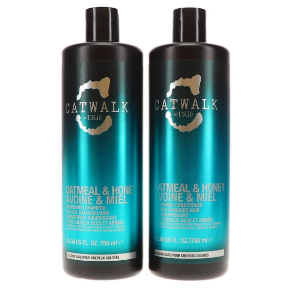 TIGI Catwalk Oatmeal & Honey Shampoo 25.36 oz & Oatmeal & Honey Conditioner 25.36 oz Combo Pack