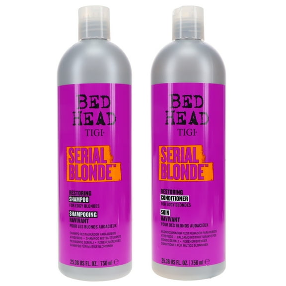 TIGI Serial Blonde Restoring Shampoo 25.36 oz & Conditioner 25.36 oz Combo Pack