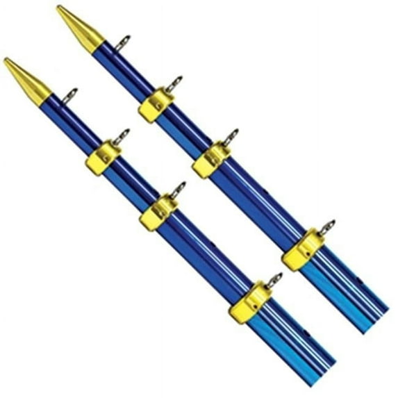 TIGRESS TELESCOPING OUTRIGGER POLES 15' 1-1/8" BLUE/GOLD UPC:661033889033 Part Number:88903