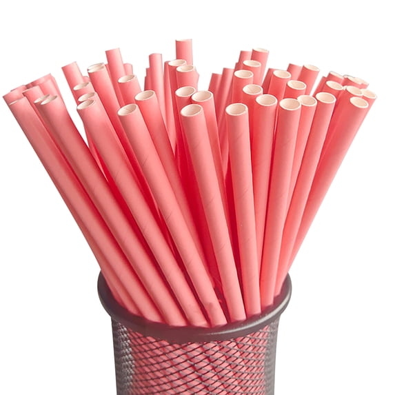 TIHLMK 25Pcs Rainbow Paper Straws for Drinking Biodegradable Disposable Straws Dessert Summer Party Supplies