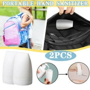 TIHLMK 60ml Travel Cosmetic Bottle Container Silicone Hand Sanitizer Tank 2PCS