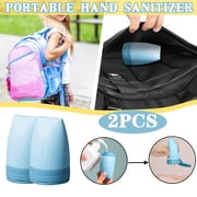 TIHLMK 60ml Travel Cosmetic Bottle Container Silicone Hand Sanitizer Tank 2PCS
