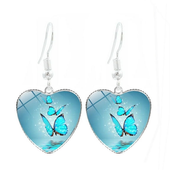 TIHLMK Butterfly Earring for Women Lady'S Exquisite And Beautiful Butterfly Love Earrings Accessories Festival Gift