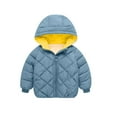 thumbnail image 1 of TIHLMK Child Winter Coat Velvet Padded Jacket with Hooded Coat Kids Jacket Coat for Boys Girls, 1 of 8