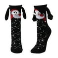 thumbnail image 1 of TIHLMK Christmas Socks for Men Women Holding Hand Novelty Socks Winter Magnetic Doll Unisex Funny Couple Graduation 3d Cute Socks, 1 of 5