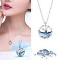 thumbnail image 1 of TIHLMK Crystal Necklace for Women Mermaid Tears Clavicle Female Necklace Creative Blue Crystal Pendant, 1 of 5