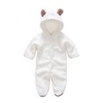 thumbnail image 1 of TIHLMK Baby Outerwear Newborn Baby Boy Girl Outfits Bunting Onesie Cartoon Warm Hooded Clothes Warm Fleece Footie Snowsuit Winter, 1 of 8