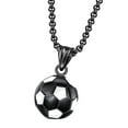 thumbnail image 1 of TIHLMK Fashion Soccer Necklace for Women Necklace Jewelry Pendant Charm Chain Jewelry Gift for Women Valentine's Day Gift, 1 of 2