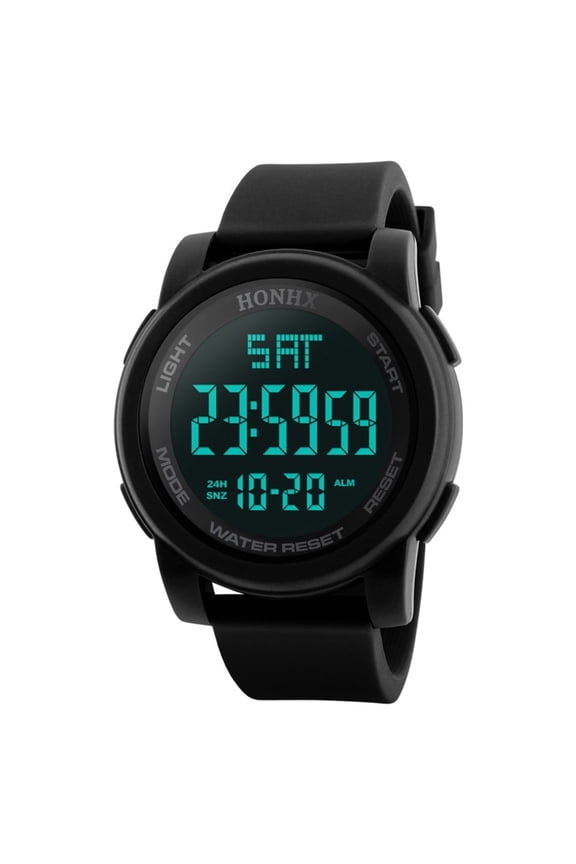 Mens Watches Fashion Men's Led Waterproof Digital Quartz Military Luxury Sport Date Watches
