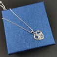 thumbnail image 1 of TIHLMK Necklace for Women Fresh Love Silver Clavicle Necklace Womens Jewellery, 1 of 4