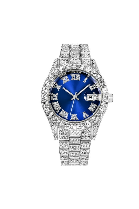 Watch for Men Men Fashion Watch Clock Stainless Steel Casual Dress Wrist Crystal