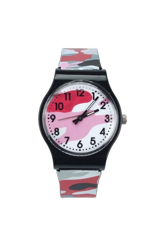 Watch for Youngster Camouflage Watch Quartz Wristwatch for Red