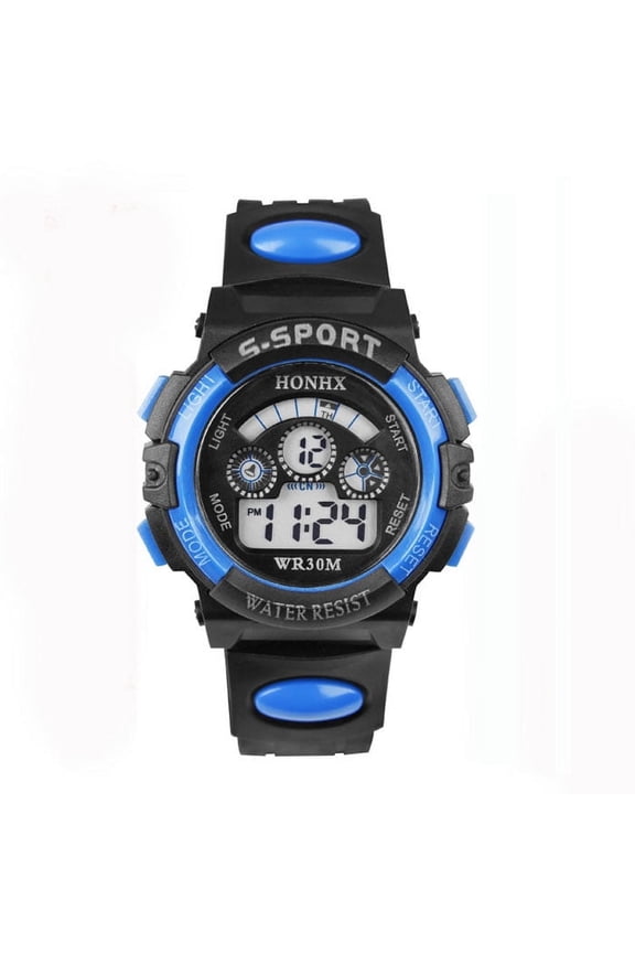 Watch for Youngster Waterproof Digital Led Quartz Alarm Date Sports Wrist Watch