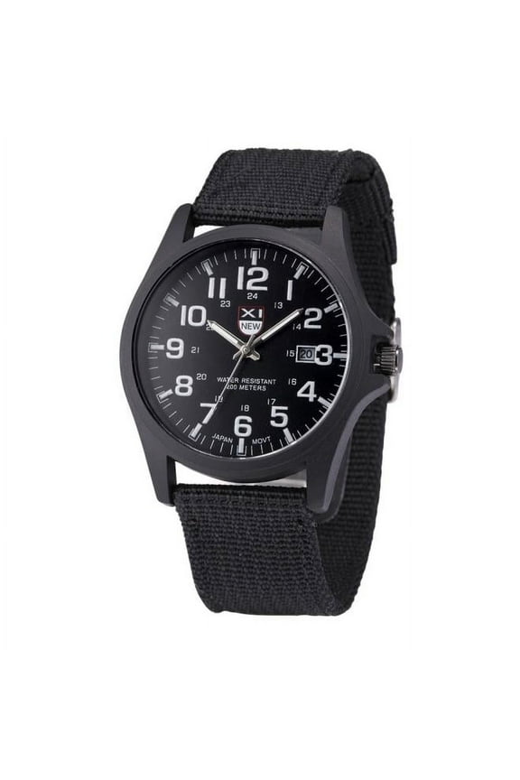 Watches for Men Mens Date Stainless Steel Military Sports Analog Quartz Army Wrist Watch