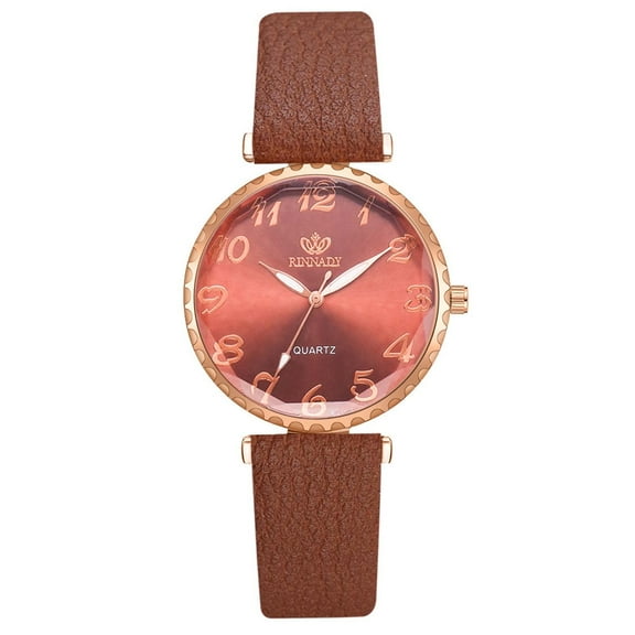 TIHLMK Watches for Women Style Fashion Women's Watch Luxury Leather Band Analog Quartz Wristwatch Ladies