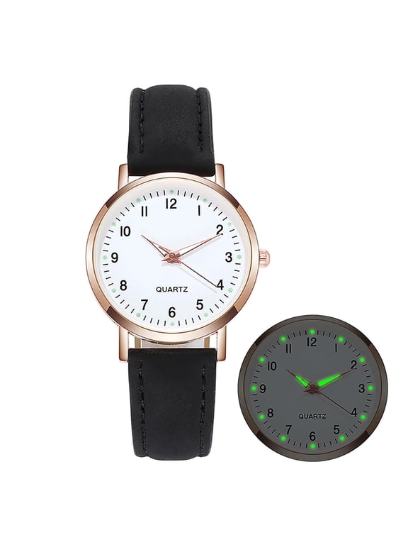 Womens Watch Ladies Luminous Retro Female Watch Belt Quartz Watch