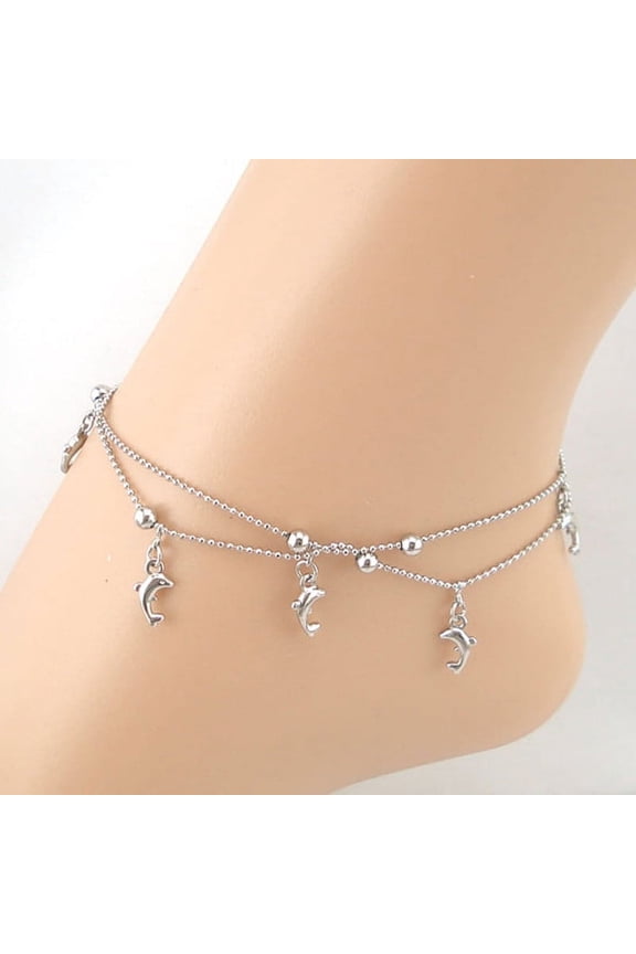 Fashion Anklets for Women Dolphin Fish Women Chain Anklet Bracelet Sandal Beach Foot Jewelry