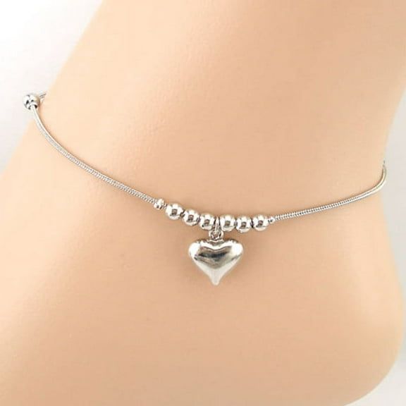 TIHLMK Fashion Anklets for Women Heart-shaped Pendant Dolphins Anklet Bracelet Beach Foot Jewelry