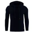 thumbnail image 1 of TIHLMK Hoodies Sweatshirt Men Sweatshirt Gym Long Sleeve Drawstring Hooded Plaid Pullover Hoodies Navy, 1 of 2
