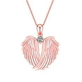 thumbnail image 1 of TIHLMK Initial Necklaces for Women Angel- Necklace Angel- Pendant Birthstone Necklace for Women Jewelry, 1 of 2