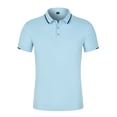 thumbnail image 1 of TIHLMK Men's Sports Shirts for Men Summer Summer Men's Casual Lapel Button Short Sleeve Business T-shirt, 1 of 2