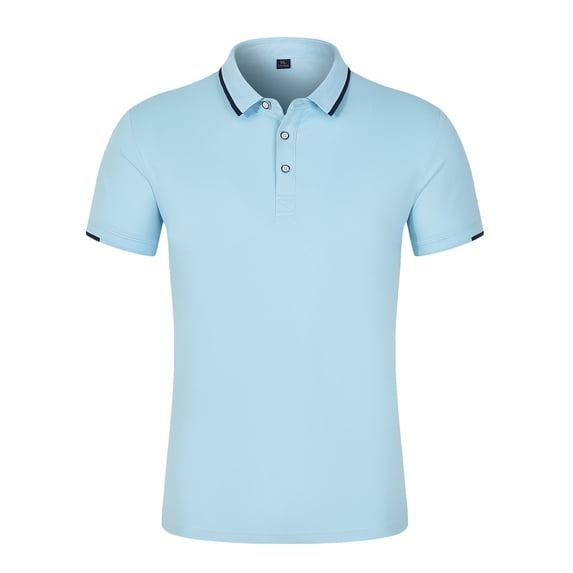 TIHLMK Men's Sports Shirts for Men Summer Summer Men's Casual Lapel Button Short Sleeve Business T-shirt