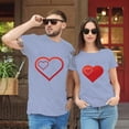 thumbnail image 1 of TIHLMK Men's T-shirts Men's Valentine's Day Printed Pattern Short Sleeve Round Neck Loose T-shirt, 1 of 5