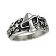 thumbnail image 1 of TIHLMK Mens Rings Men's Rings Fashion Stars Leaves Retro Rings Sculpture Gifts for Friends, 1 of 8