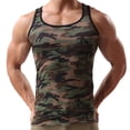 thumbnail image 1 of TIHLMK Mens Tshirts Military Sleeveless Men's Camouflage Vest Sportswear Tank Top, 1 of 6